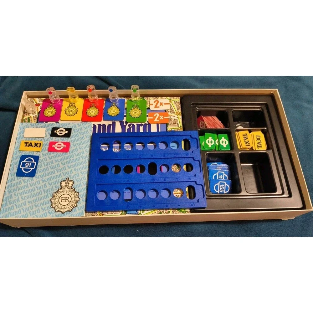 1985 Scotland Yard Board Game Milton Bradley Ravensburger 98% Complete